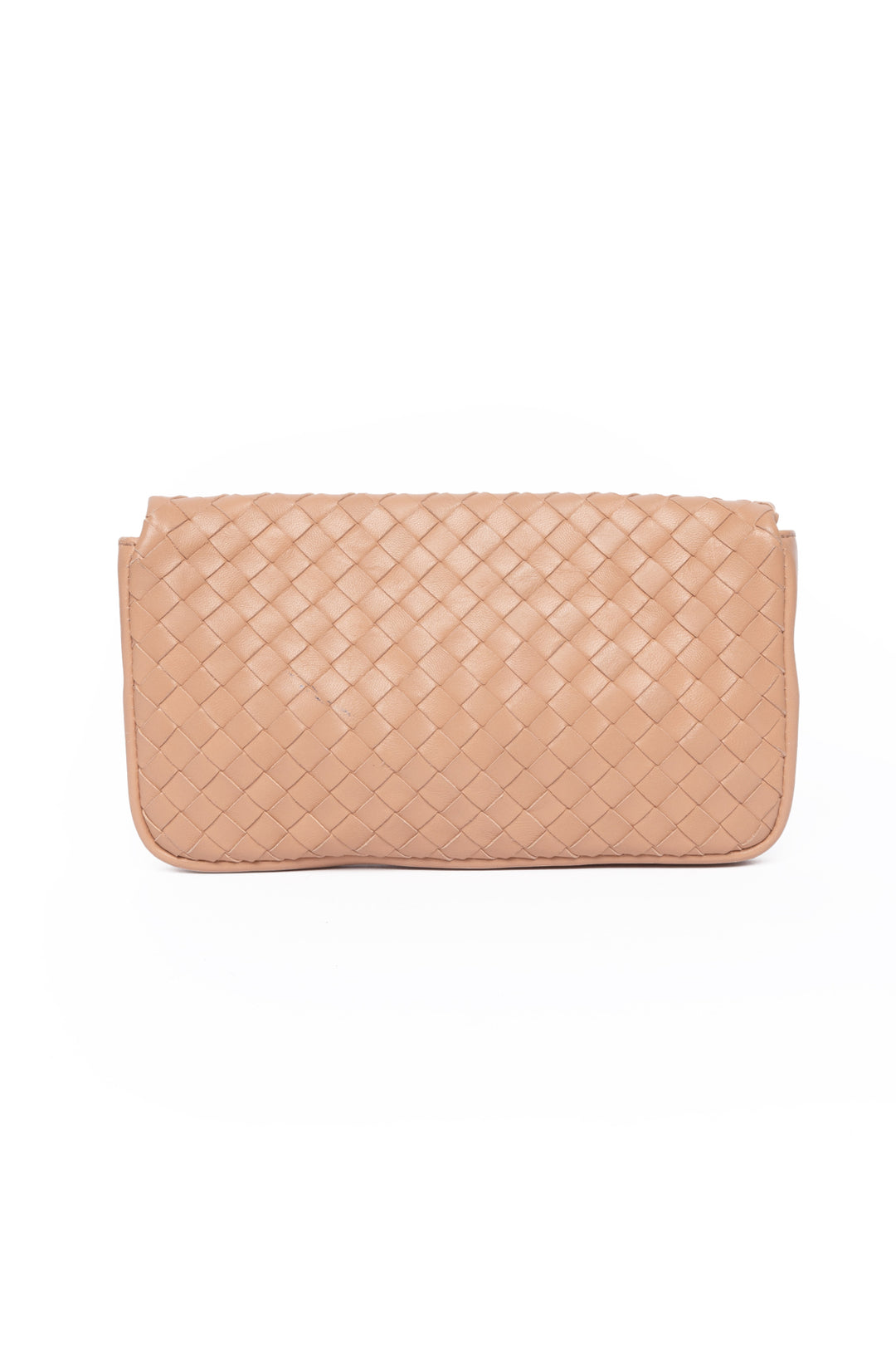 Bottega Veneta Intrecciato Leather Turnlock Pouch