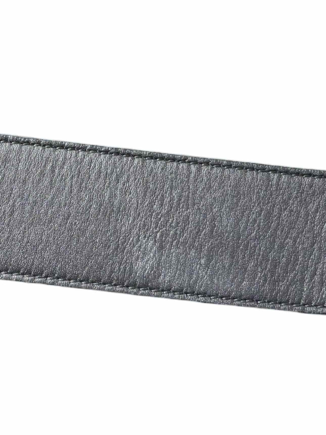 Gucci Size 32 Torchon Logo Buckle Leather Belt