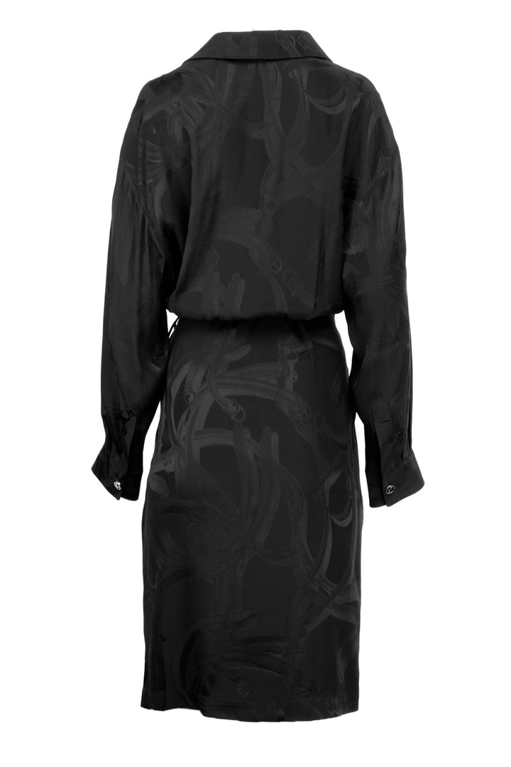 Gucci Size 40 Equestrian Printed Silk Maxi Dress