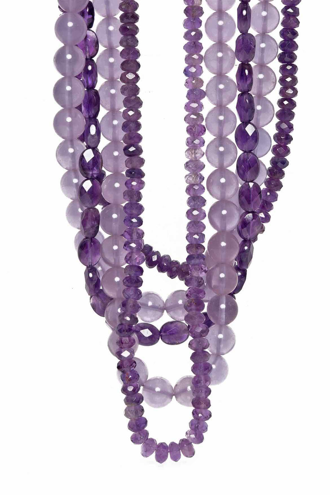 Amethyst Multi Strand Necklace