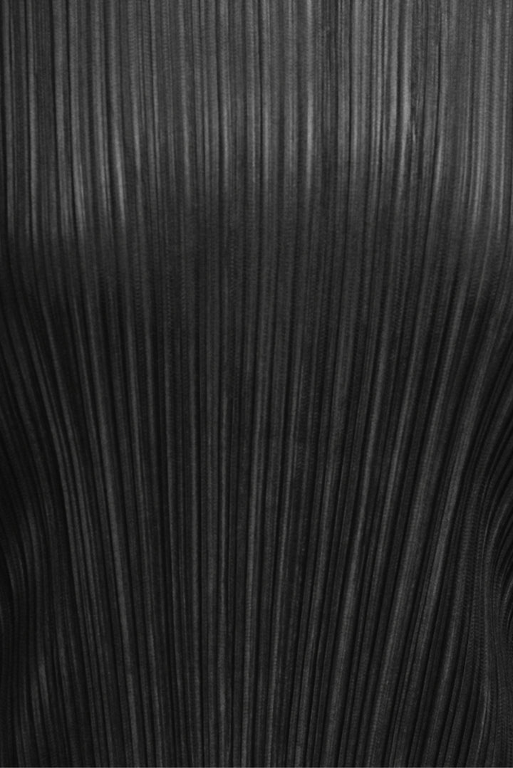 Pleats Please Size 3 Mock Neck Pleated Long Sleeve Tops