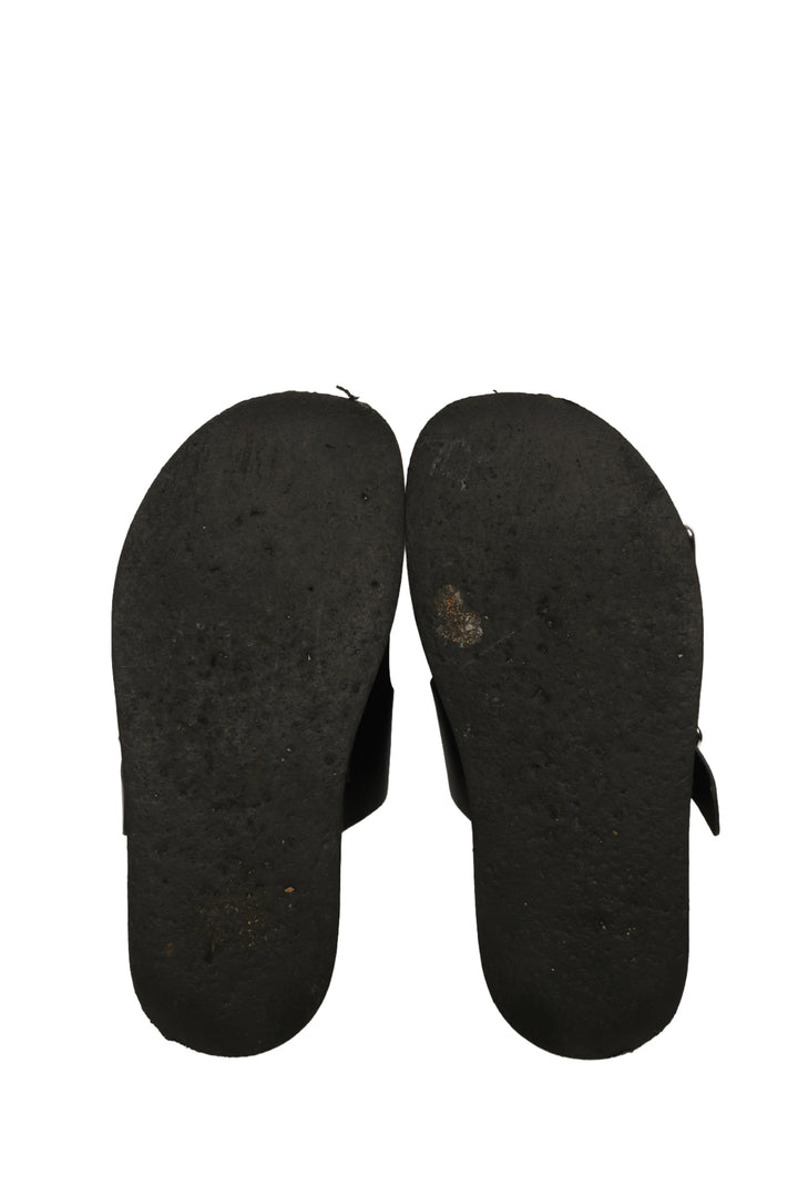 3.1 Phillip Lim Size 37 Freida Platform Double Buckle Slide Sandals