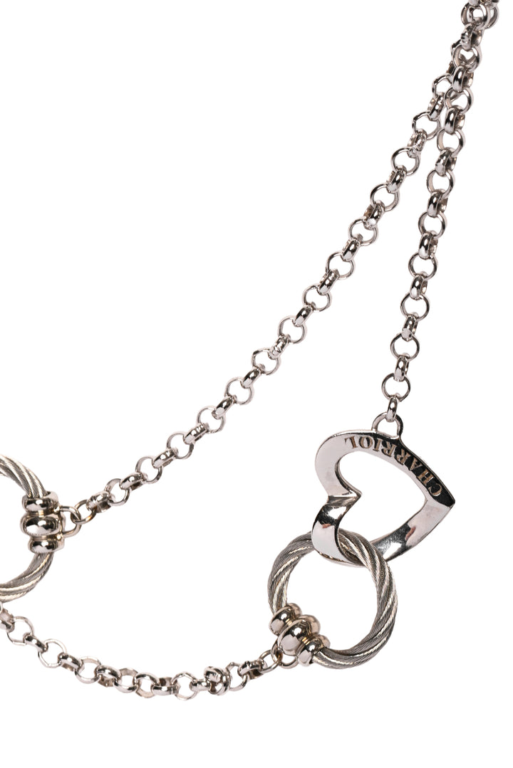 Charriol '100 Ways To Love' Heart Stainless Steel Chain Necklace