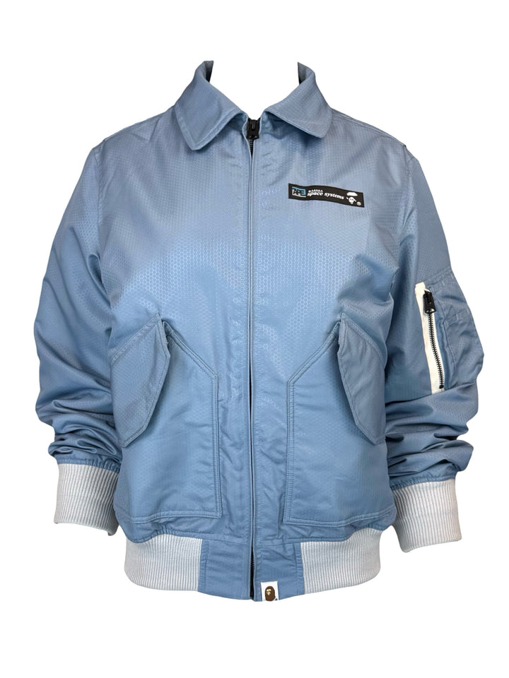 A Bathing Ape Size S Honeycomb Ripstop Bomber Jacket