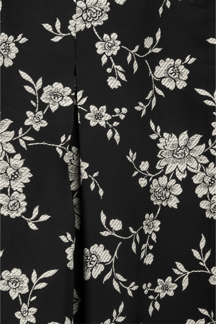 Co Size M Floral Box Pleat Skirt