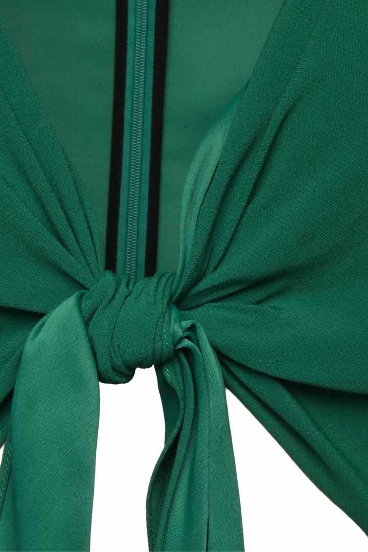 Sandro Size 36 Jason Cropped Tie Front Jumpsuit