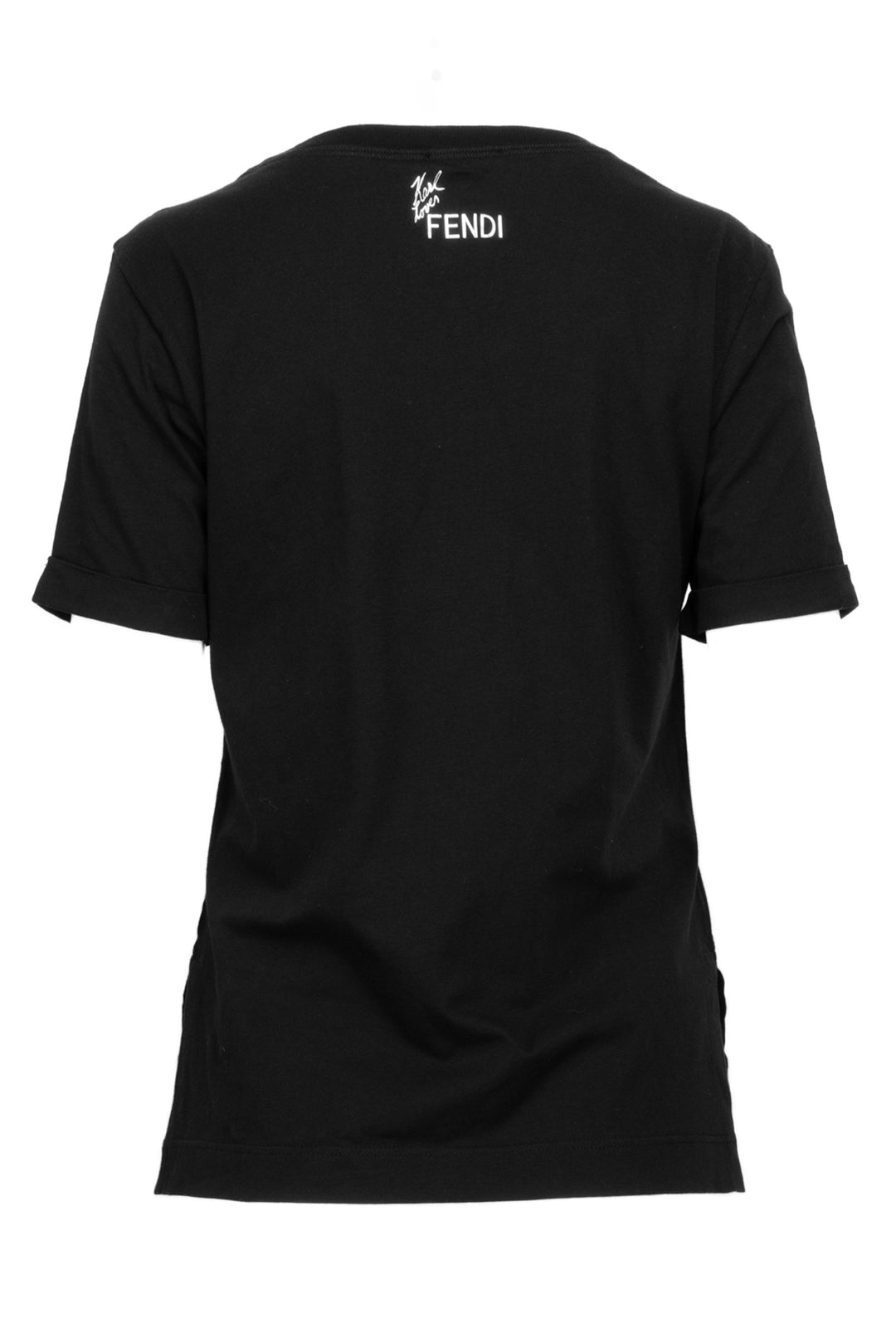 Fendi Size 40 Karlito Glitter Print T-Shirt