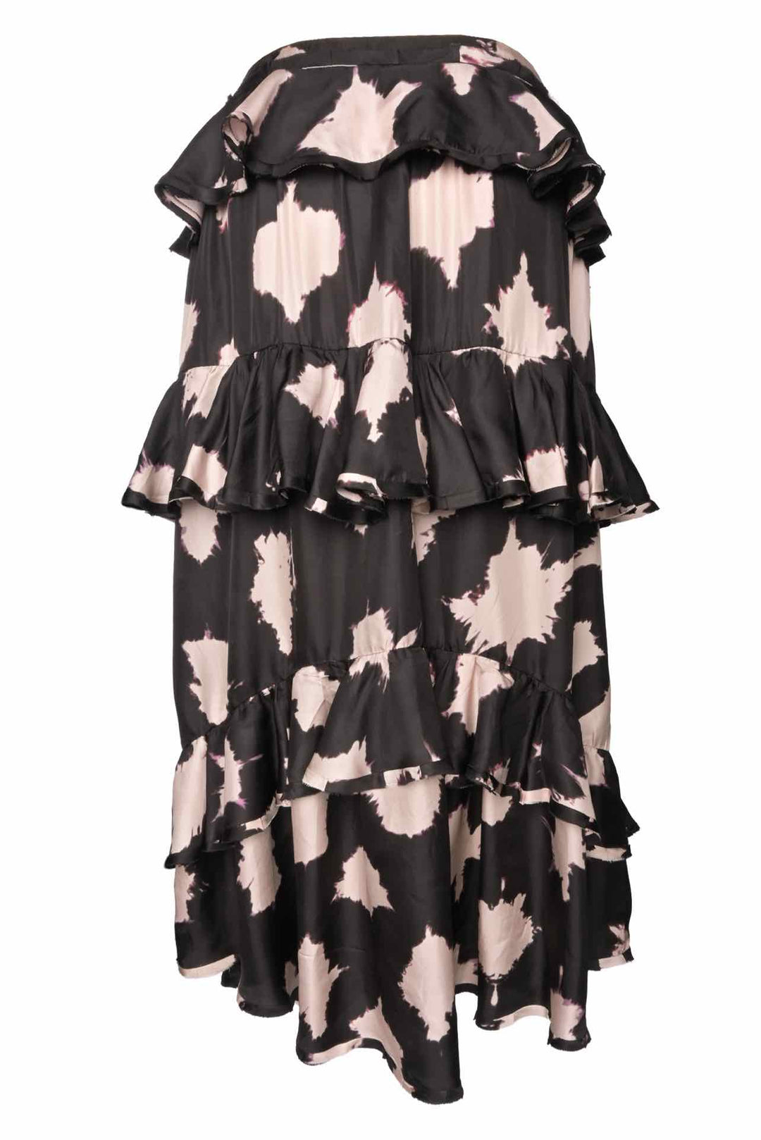 Ulla Johnson Size 10 Silk Ruffle Midi Skirt