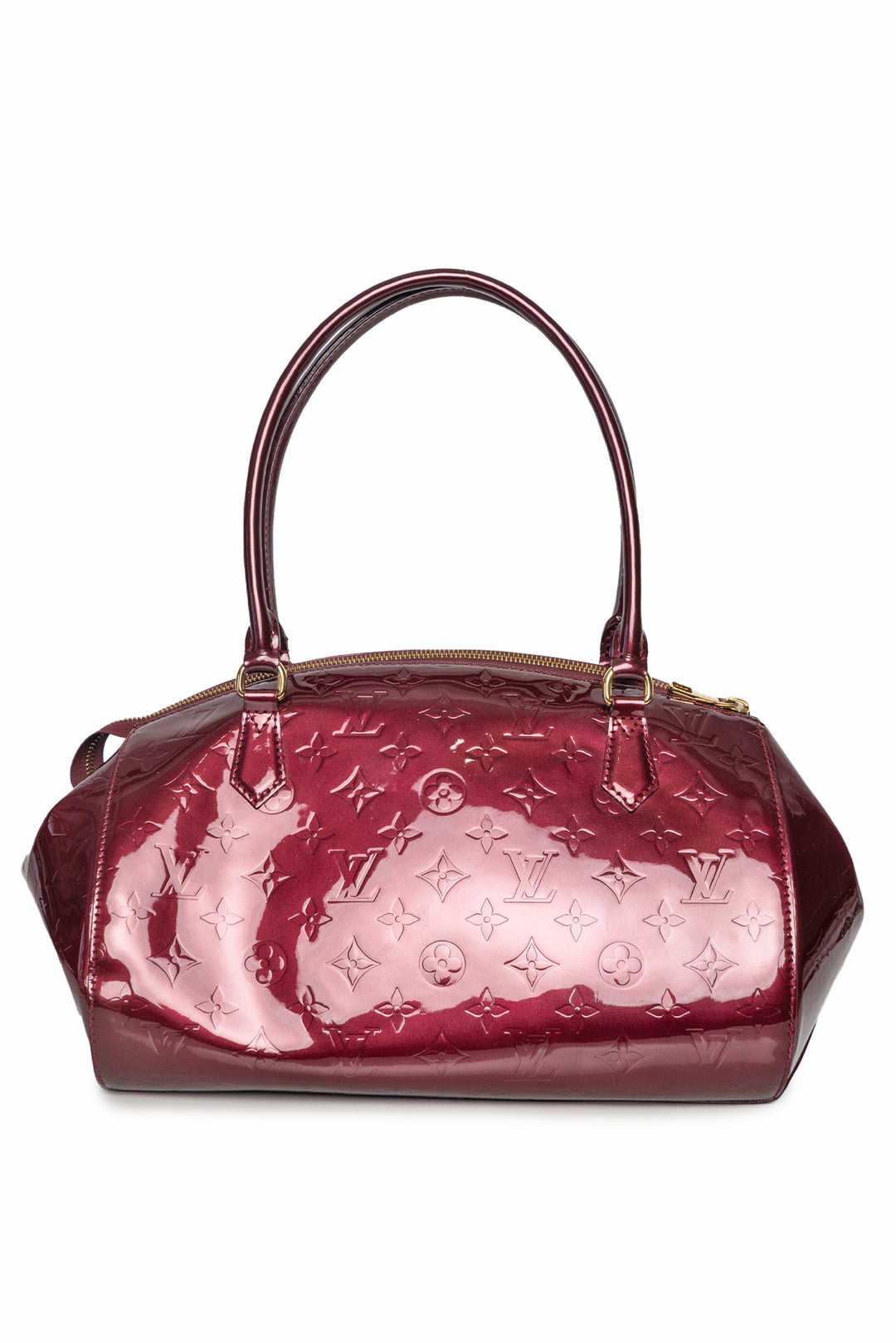 Louis Vuitton 2011 Rouge Fauviste Monogram Vernis Sherwood GM Purse