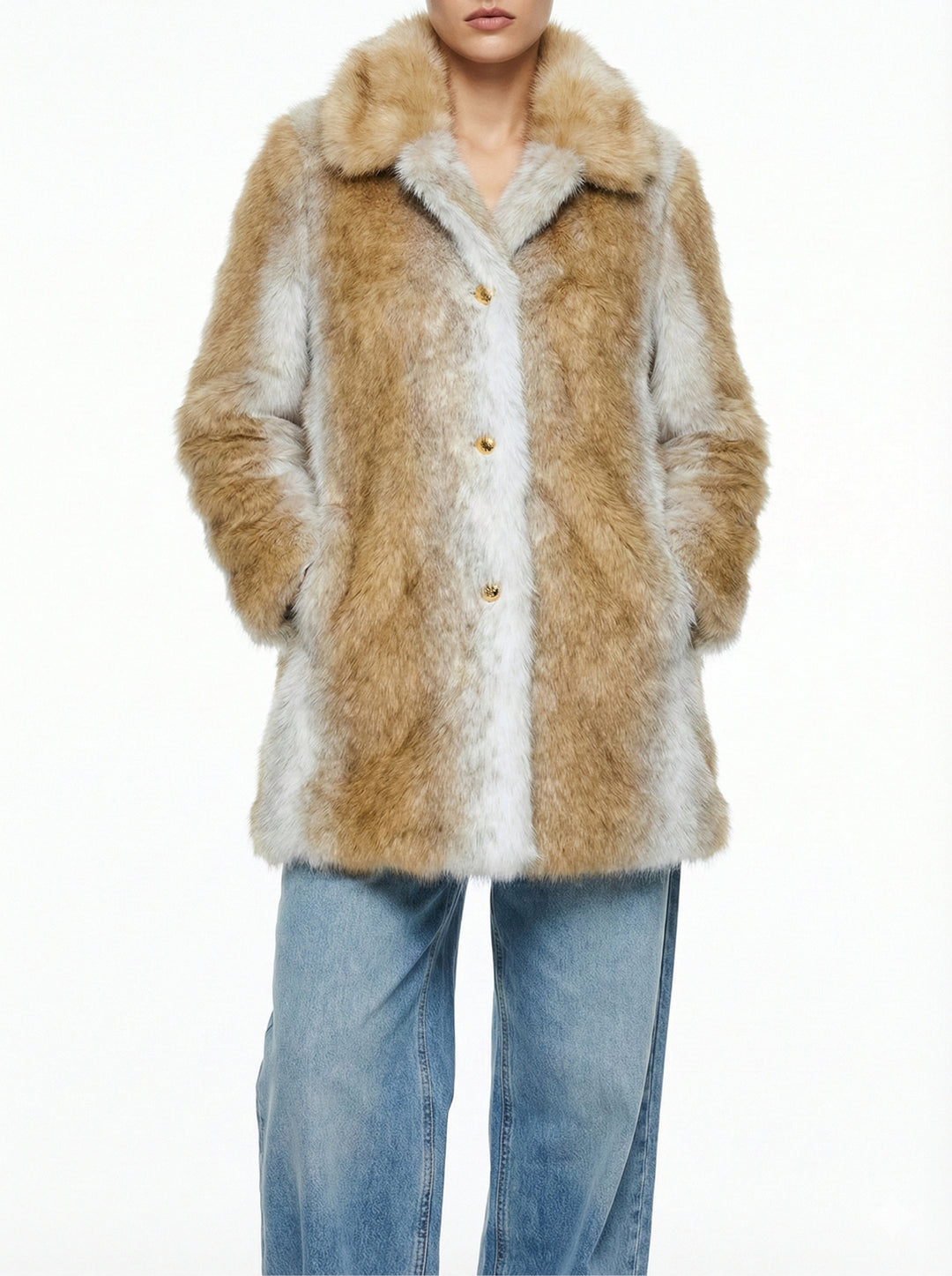 Prada Size 36 2024 Aspen Faux Fur Coat