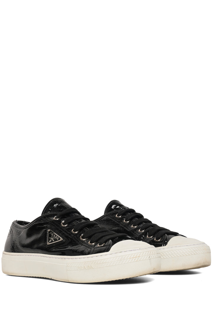 Prada Size 39 Naplak Leather Low Top Sneaker
