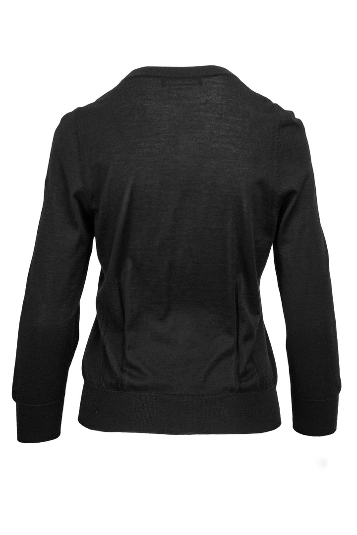 Dolce & Gabbana Size 10 Cashmere & Silk Crystal Button Cardigan