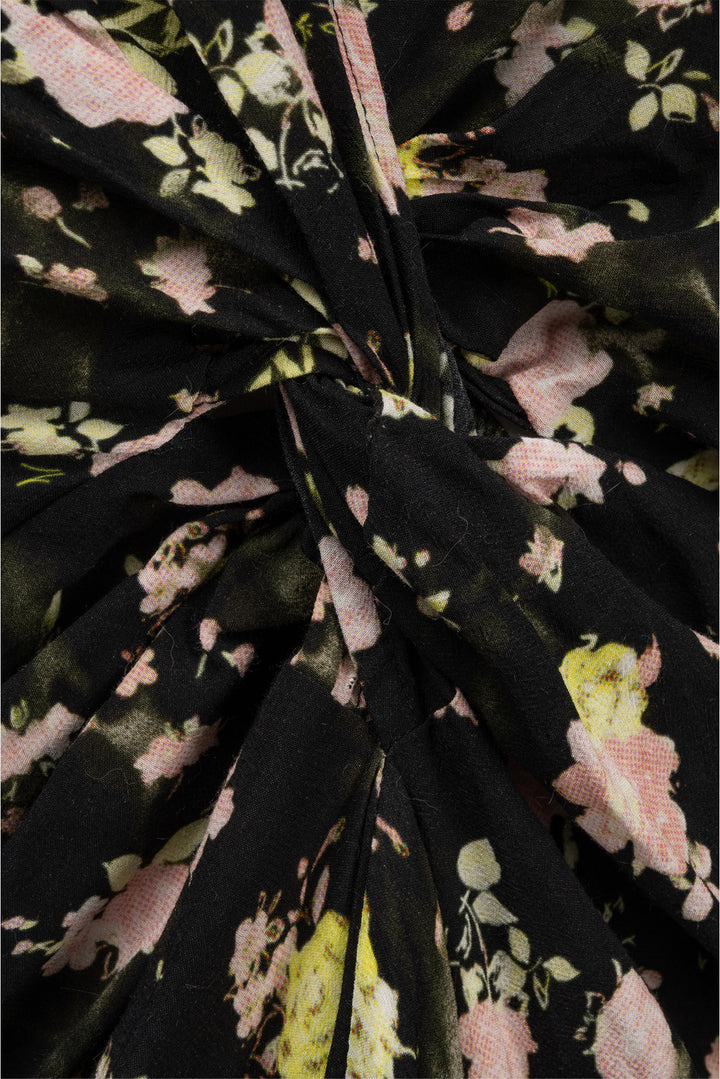 Zadig & Voltaire Size M Rozom Soft Crinkle Roses Dress