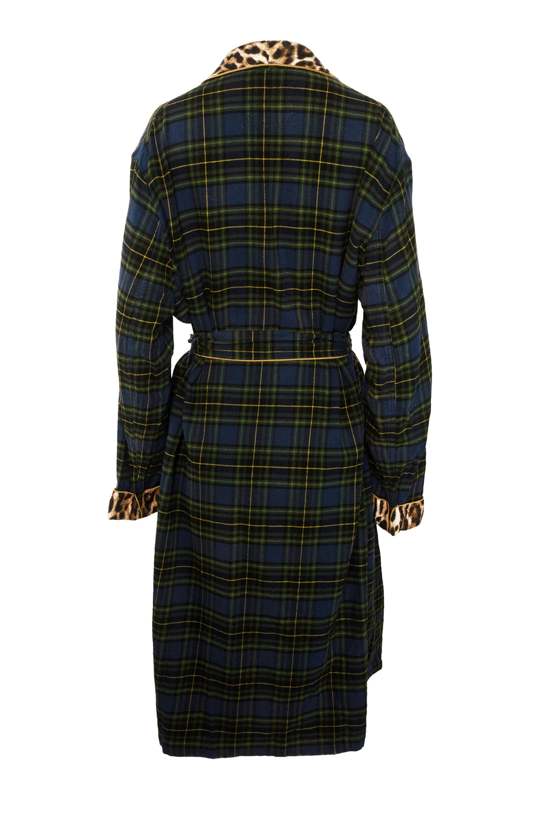 R13 Size S Plaid Smoking Robe