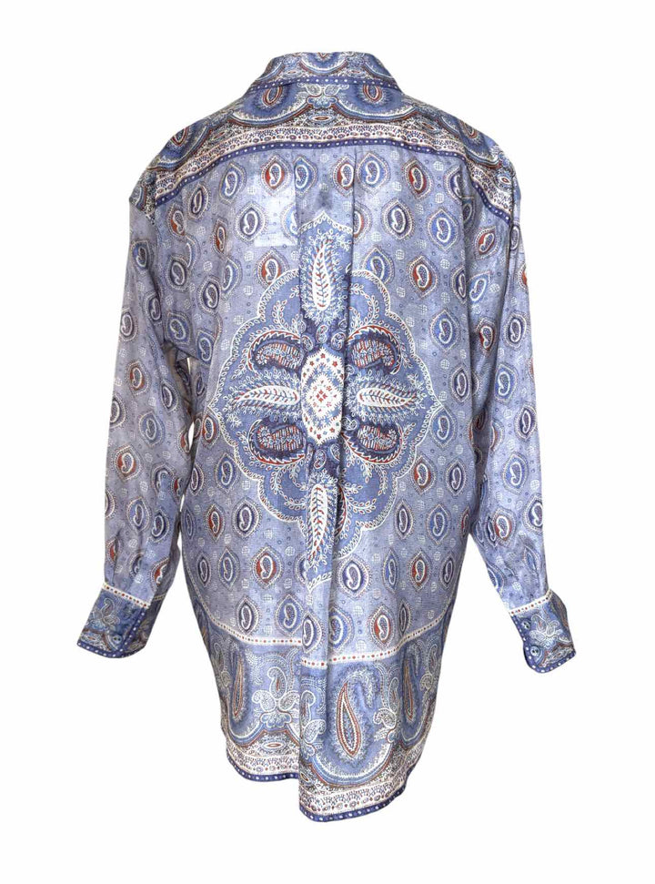 Zimmermann Size 4 Vitali Relaxed Silk Blouse