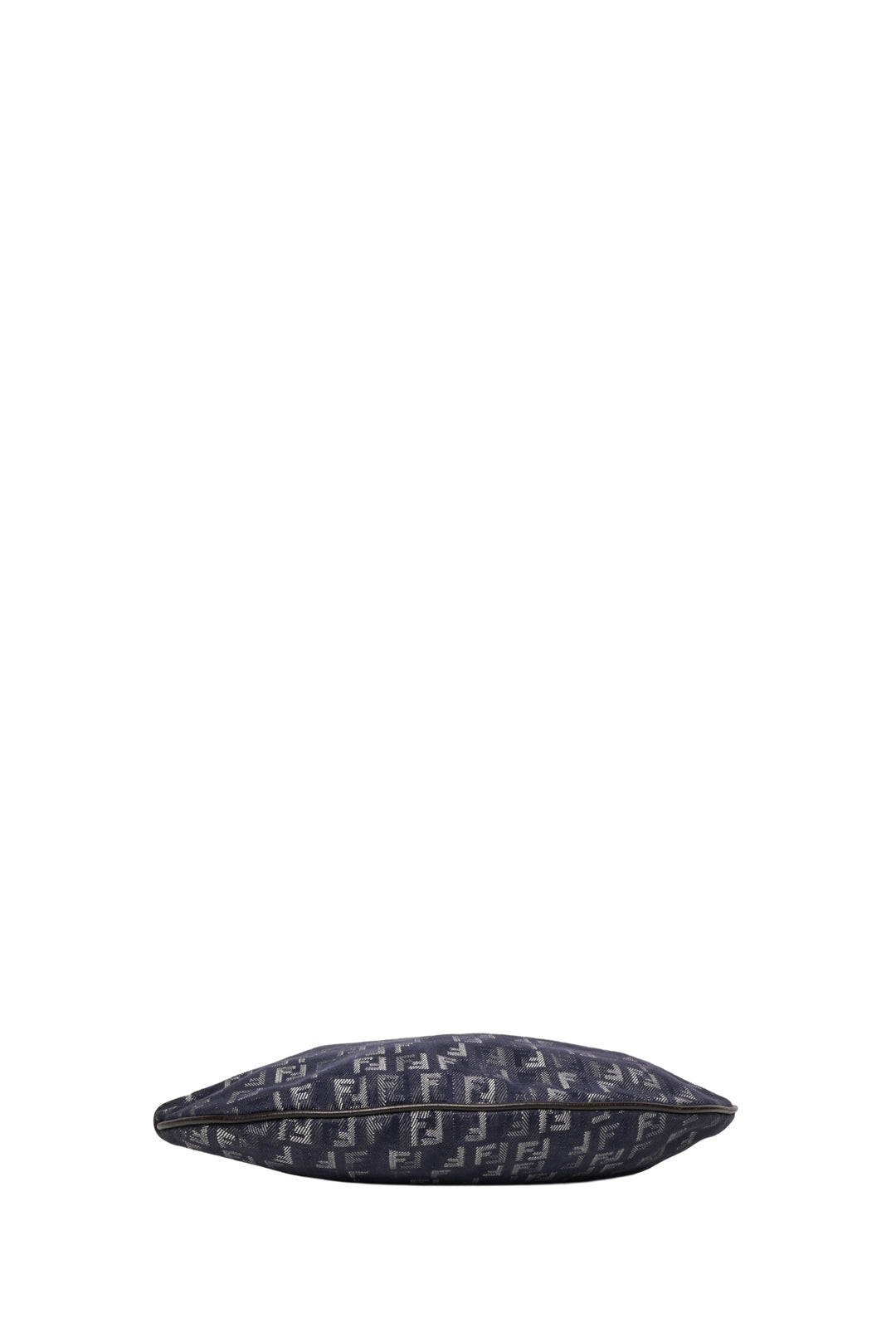 Fendi Zucchino Denim Oyster Shoulder Bag