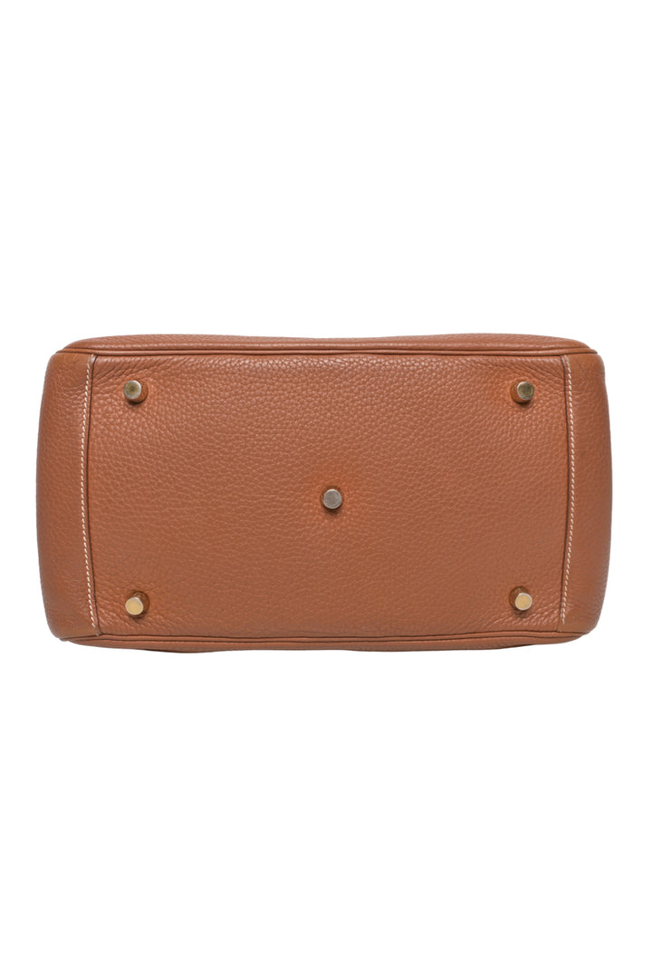 Hermes 2017 Gold Taurillon Clemence Lindy 30