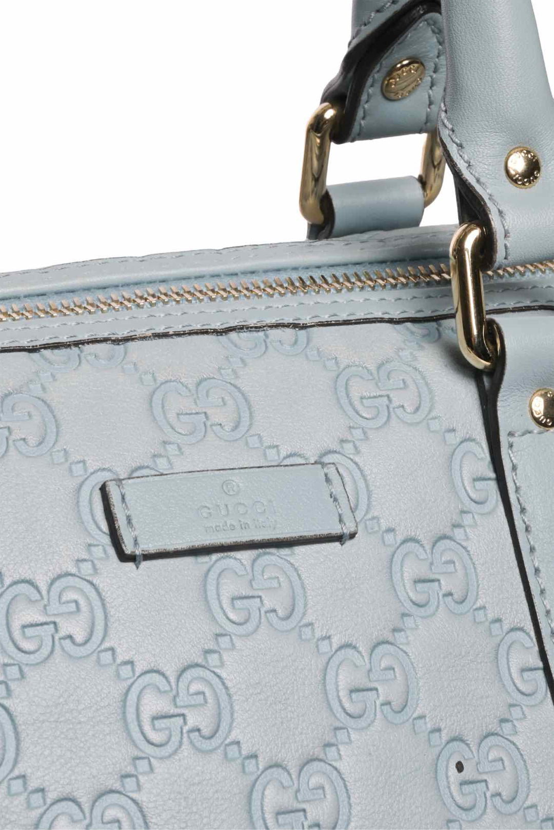 Gucci Guccissima GG Embossed Leather Medium Joy Boston Bags