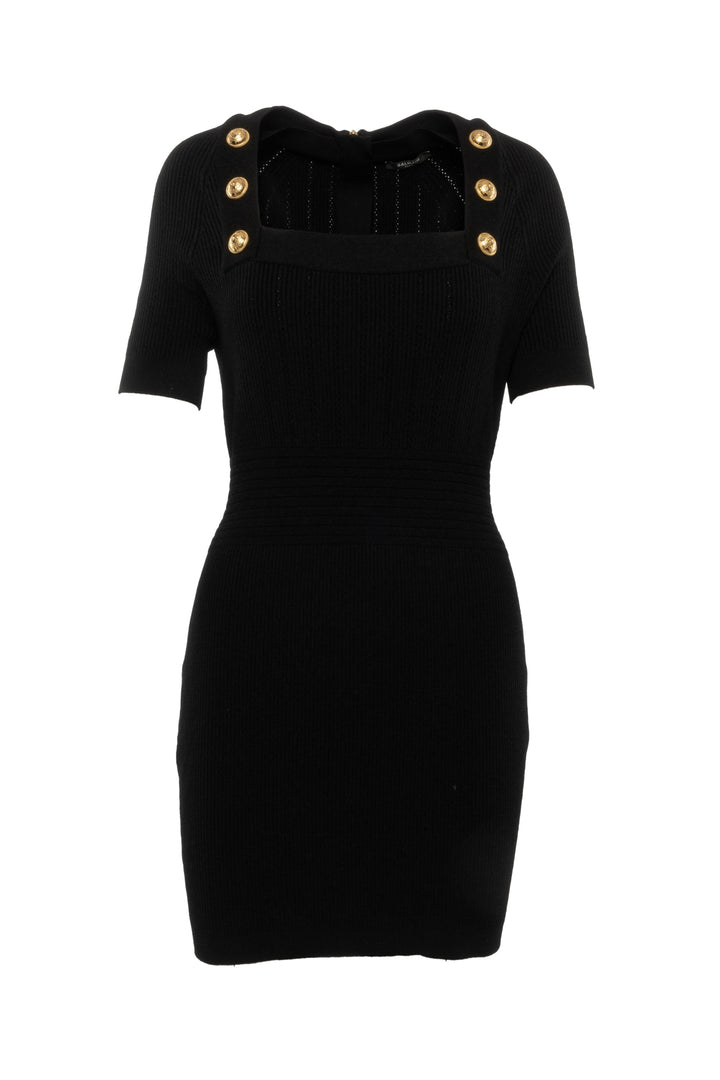 Balmain Size 44 Square Neckline Dress