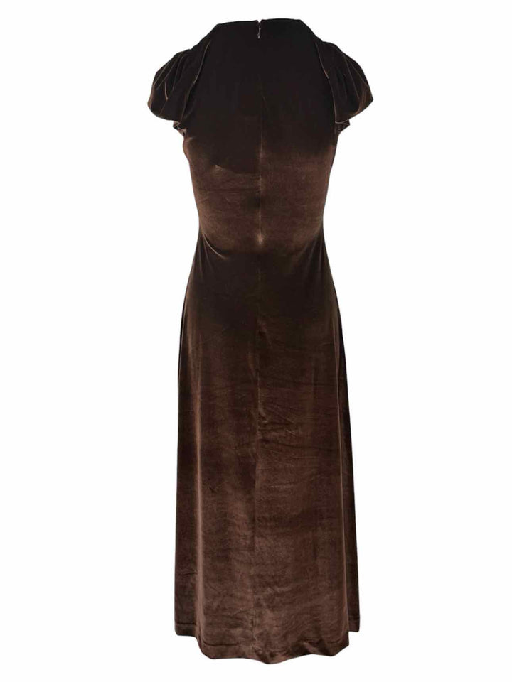 ME+EM Size 4 Velvet Maxi Dress