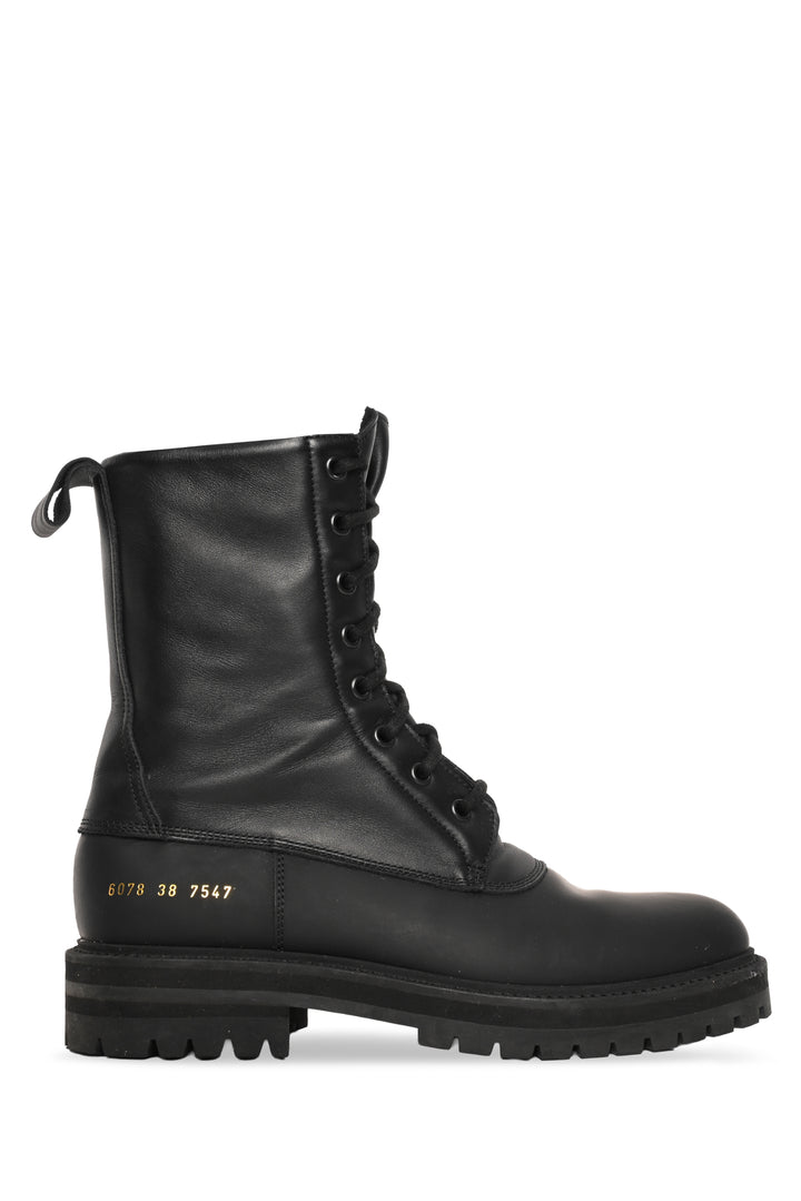 Common Projects Size 38 Rubber Technical Lace-Up Boots