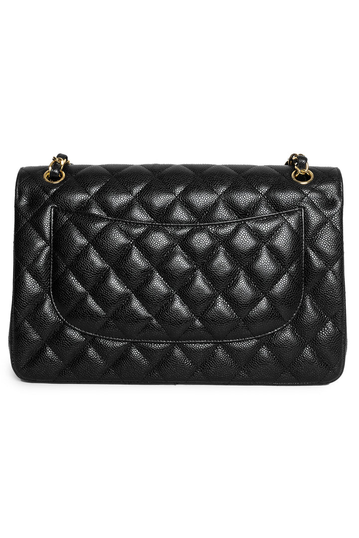 Chanel 2013-14 Caviar Leather Jumbo Classic Flap Bag