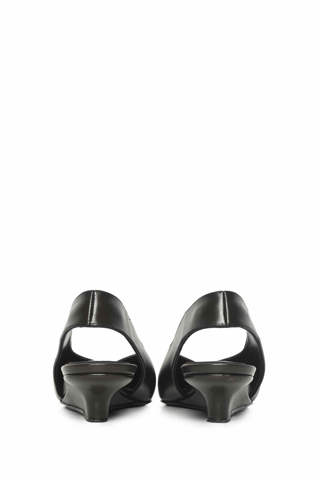 Toteme Size 37 Wedge-Heel Leather Slingbacks