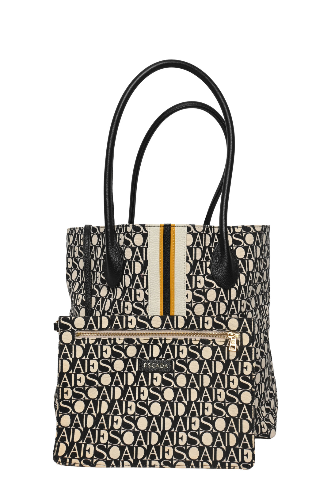 Escada Monogram Logo Tote Bag