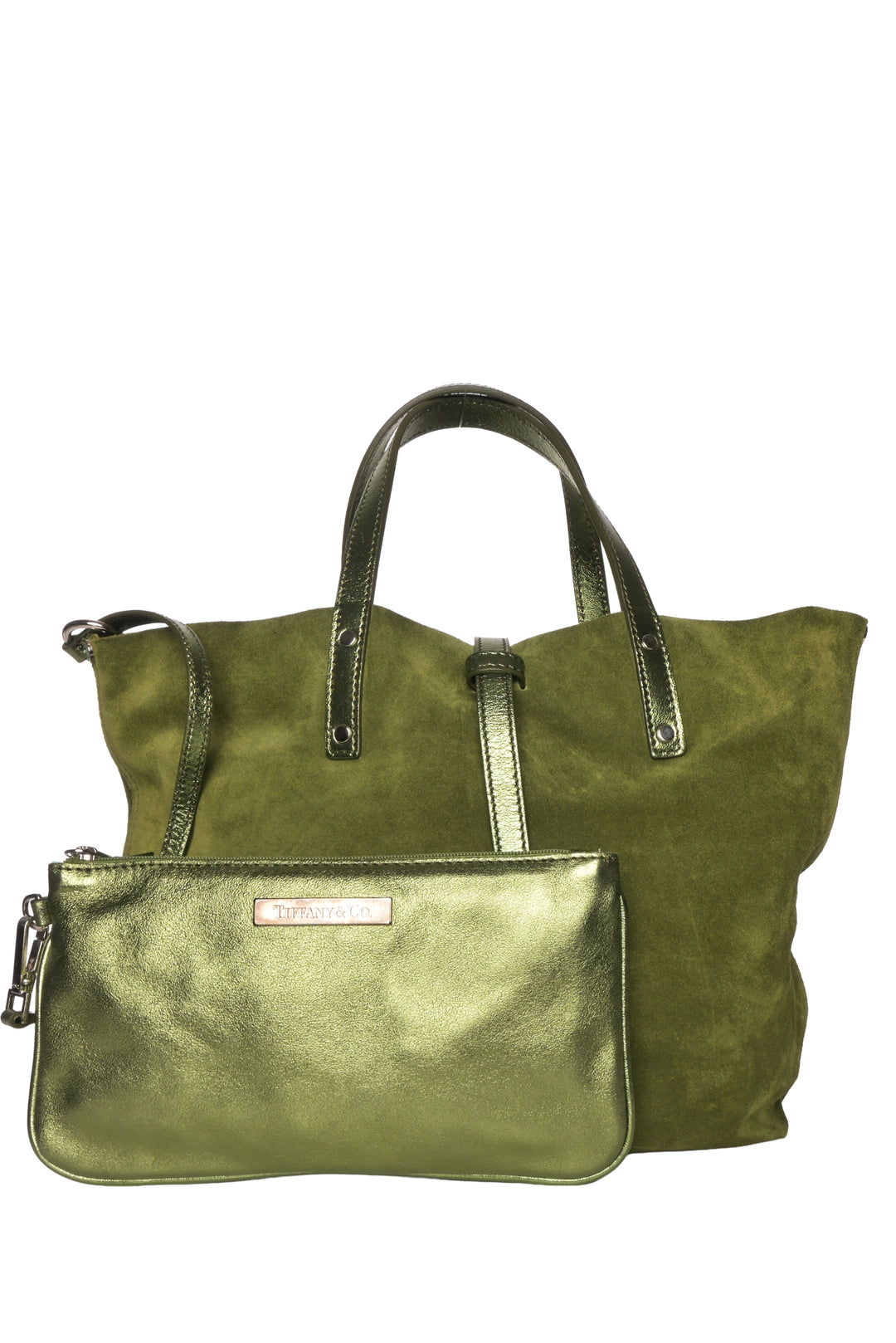 Tiffany & Co Reversible Metallic Suede Tote