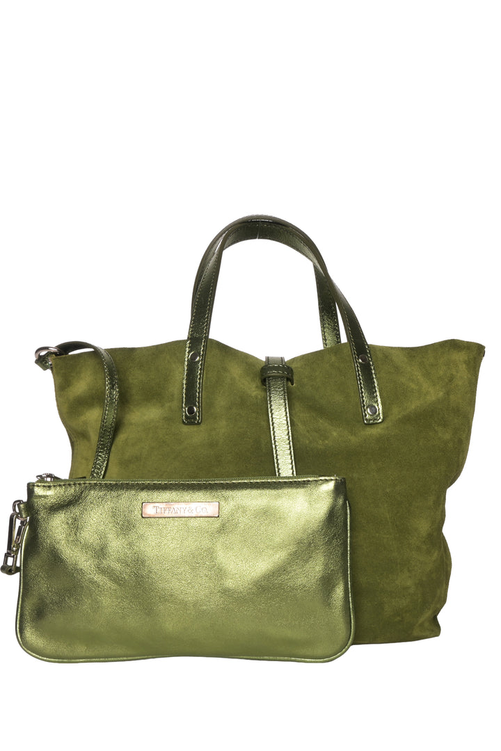 Tiffany & Co Reversible Metallic Suede Tote