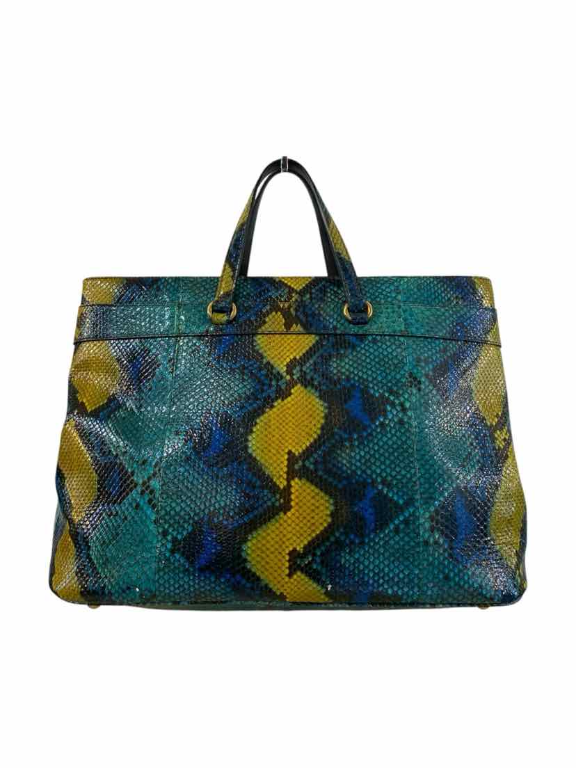 Gucci Bright Bit Python Tote Bag