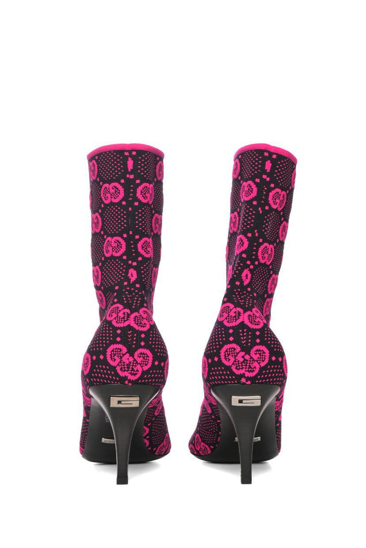 Gucci Size 38.5 GG Technical Knit Ankle Boots