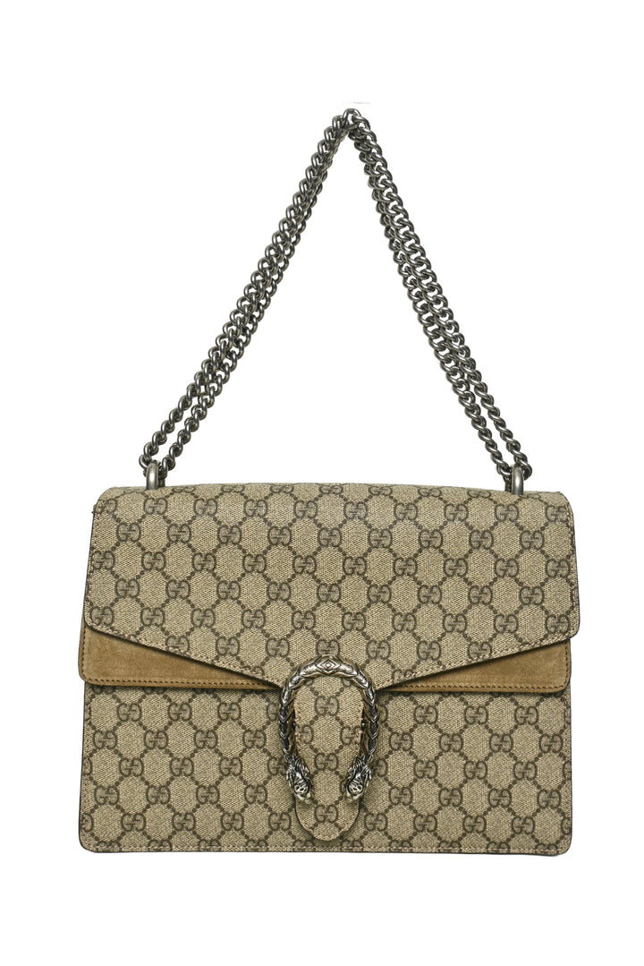 Gucci GG Supreme Monogram Medium Dionysus Shoulder Bag
