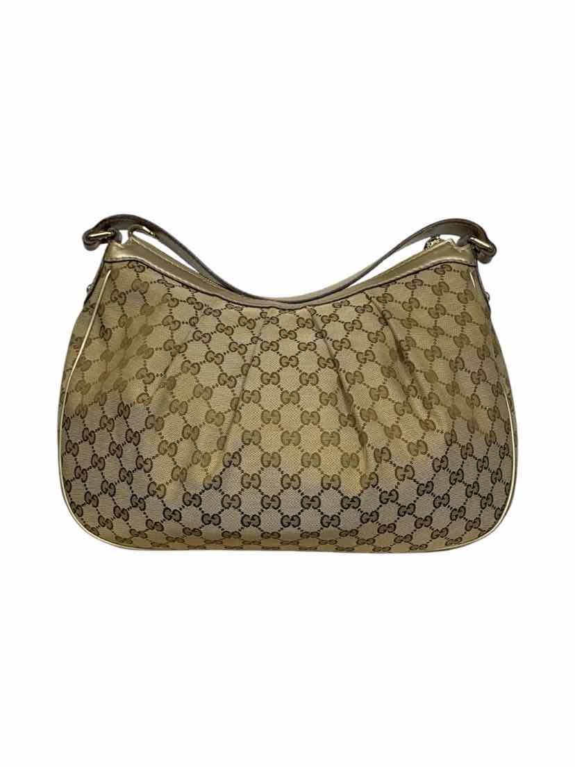 Gucci GG Canvas and Leather Medium Sukey Hobo Bag