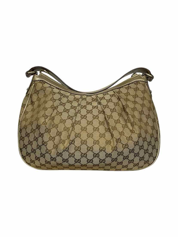 Gucci GG Canvas and Leather Medium Sukey Hobo Bag