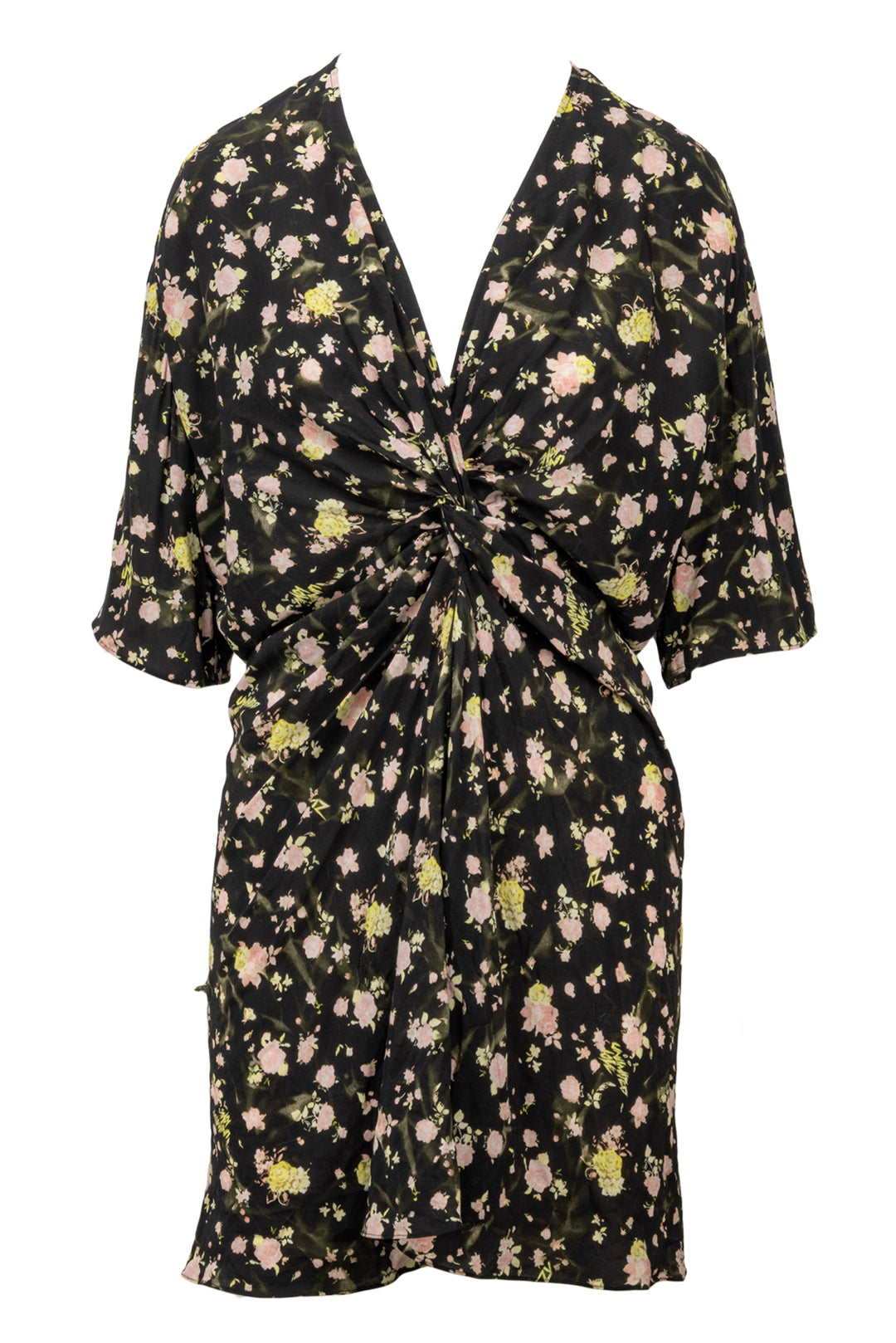 Zadig & Voltaire Size M Rozom Soft Crinkle Roses Dress