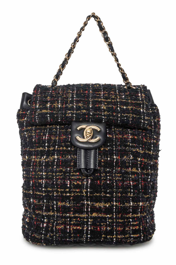 Chanel 2010 Tweed Mini Urban Spirit Backpack