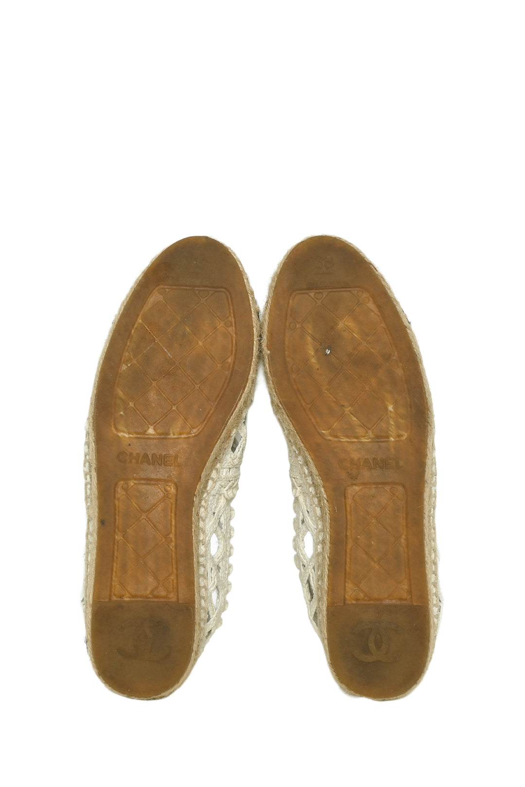 Chanel Size 38 CC Logo Espadrilles