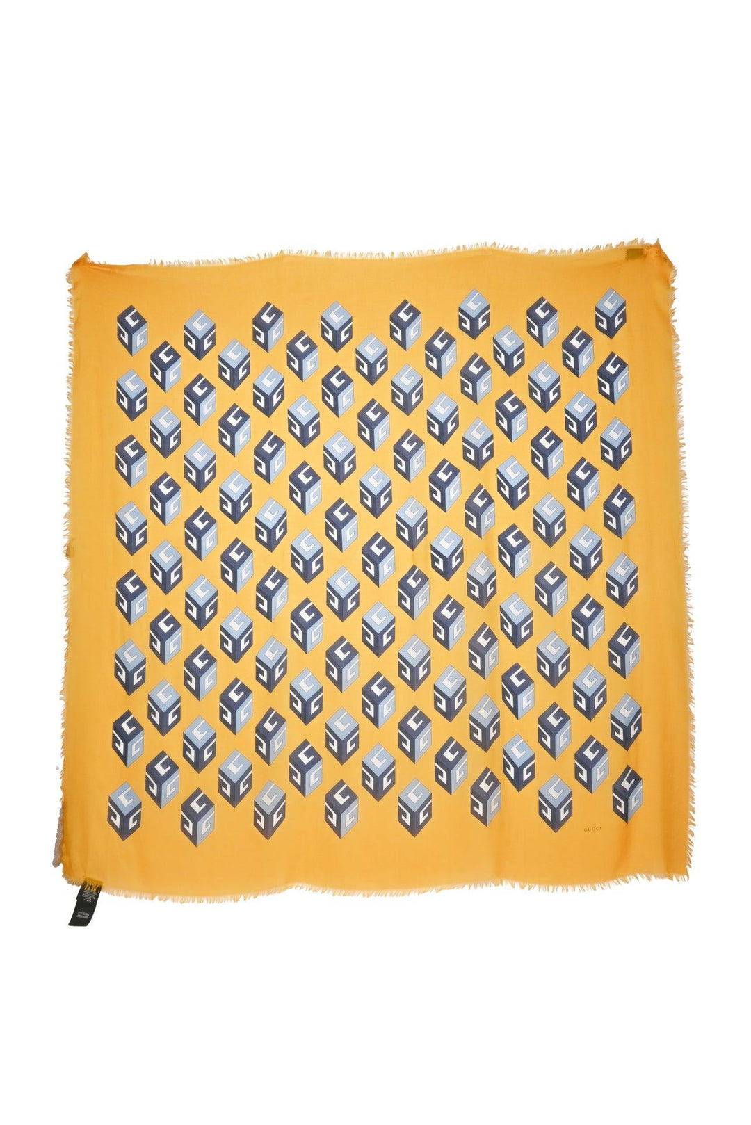 Gucci GG Cube Fringe Scarf