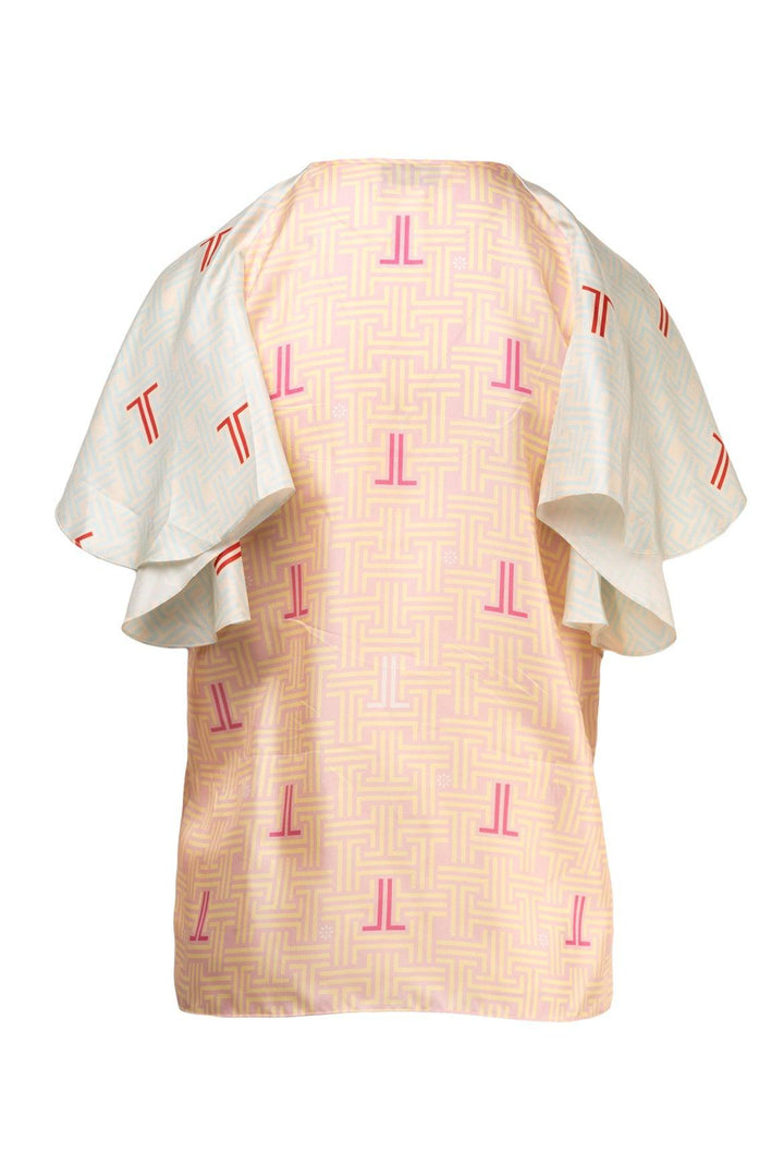 Lanvin Size 40 Graphic Logo Print Top
