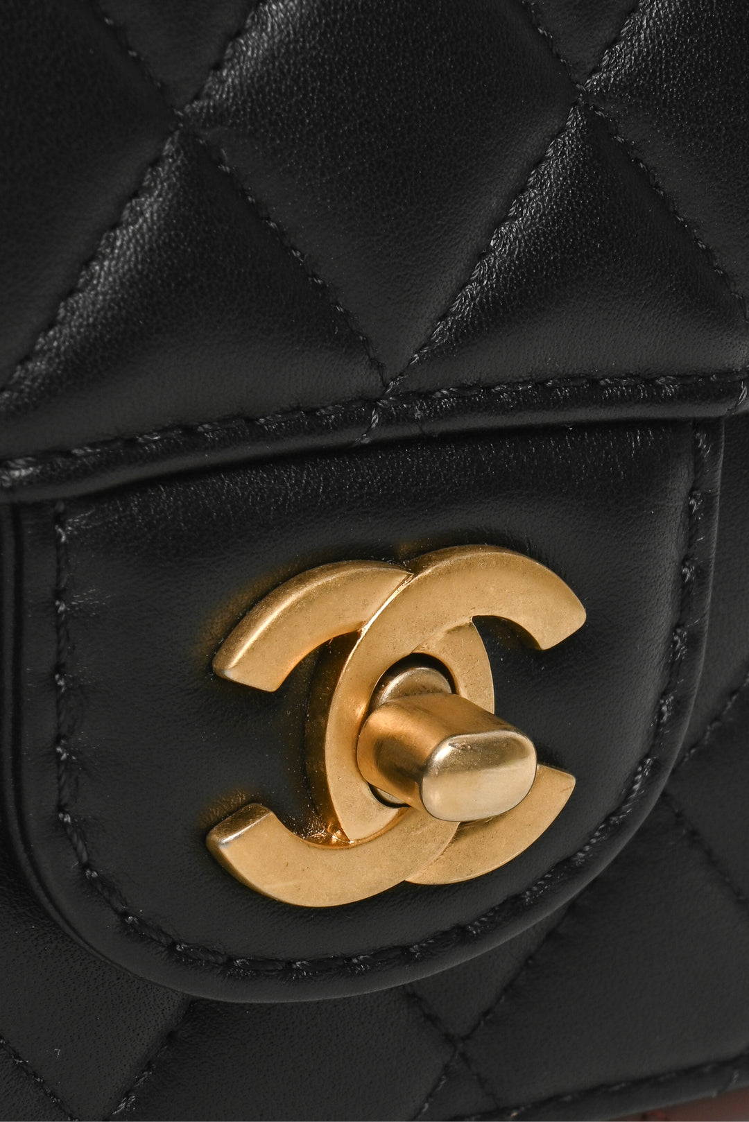 Chanel 2020 Bicolor Quilted Calfskin Small Strap Into Flap Bag