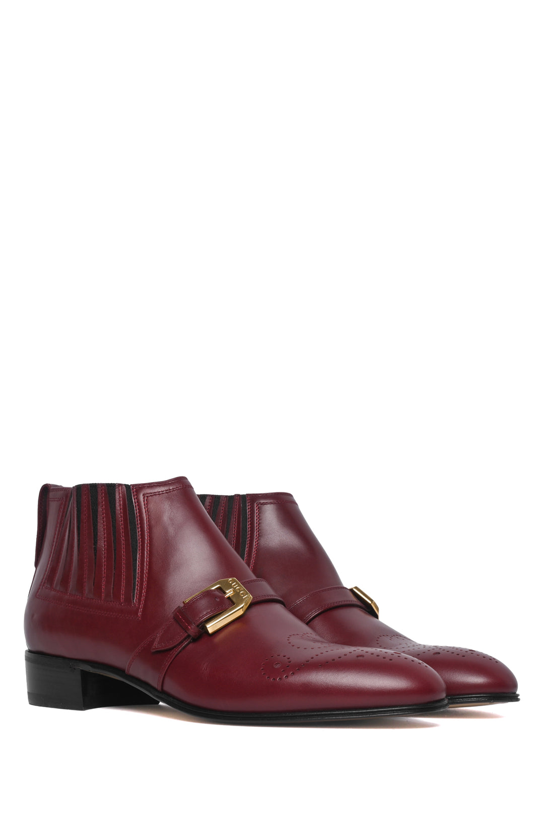 Gucci Size 37.5 Worsh Baroque Ankle Boots
