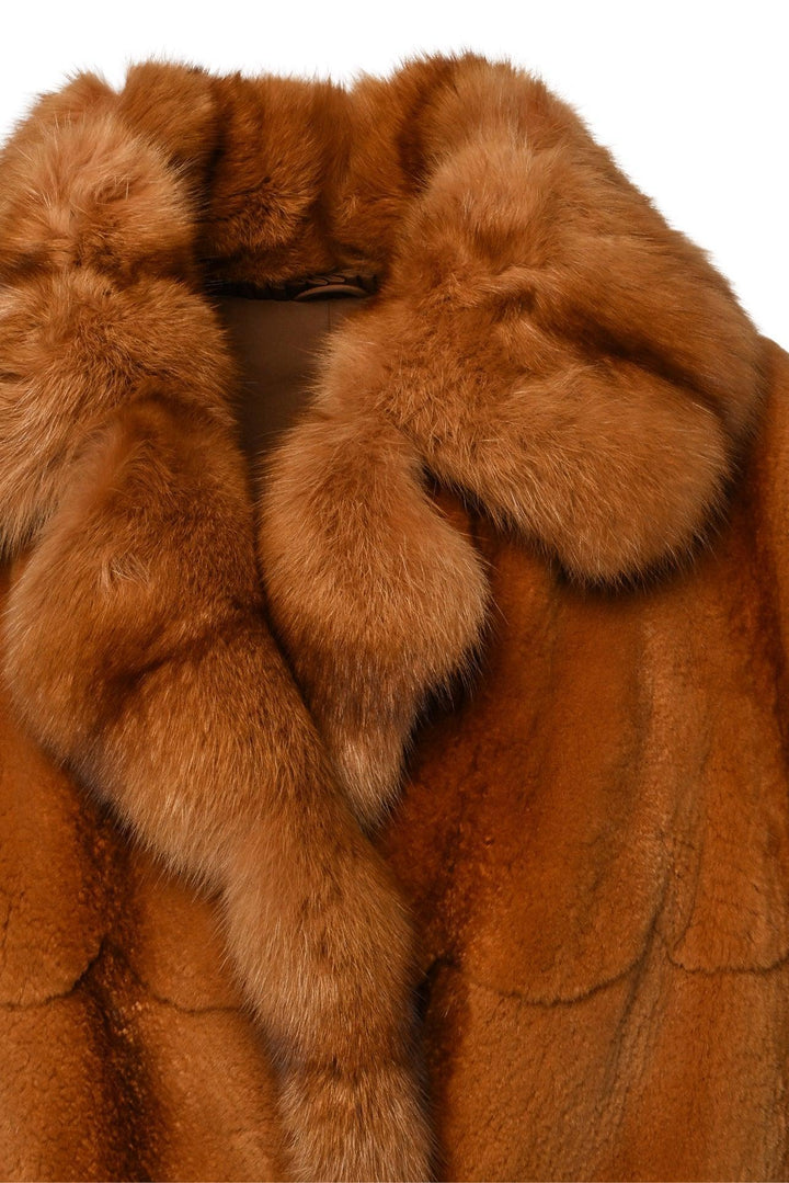Dai-ichi Madam Paris Size 40 Sable & Mink Fur Coat
