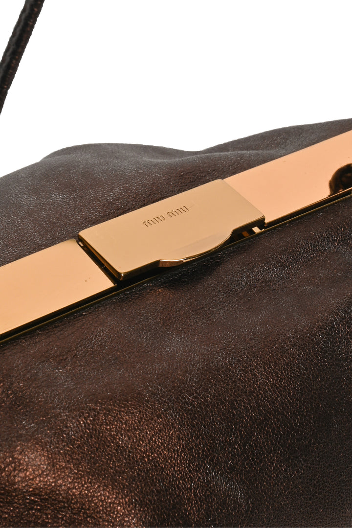 Miu Miu Metallic Clutch Purse