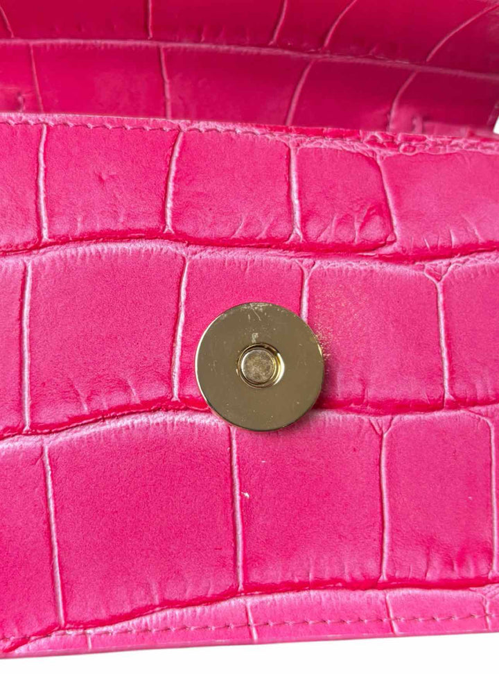 Jacquemus Le Bello Croc Embossed Leather Mini Purse