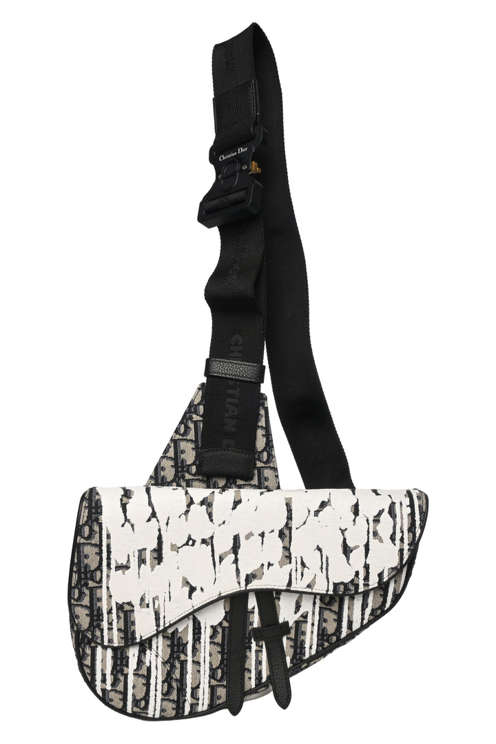 Dior 2019 Raymond Pettibon Oblique Mens Saddle Bag