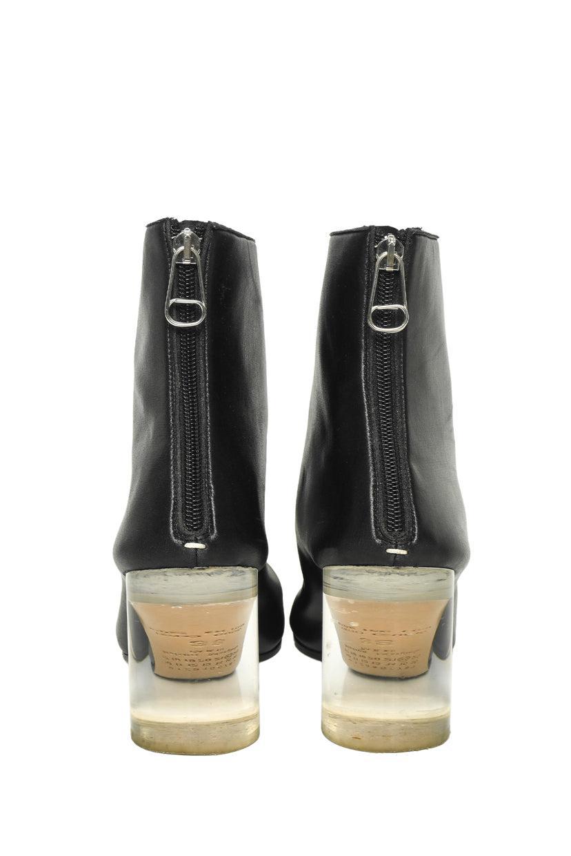 Maison Martin Margiela Size 38 Lucite Heel Ankle Boots