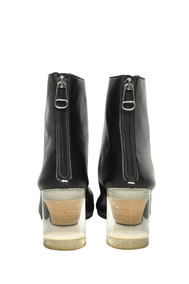Maison Martin Margiela Size 38 Lucite Heel Ankle Boots