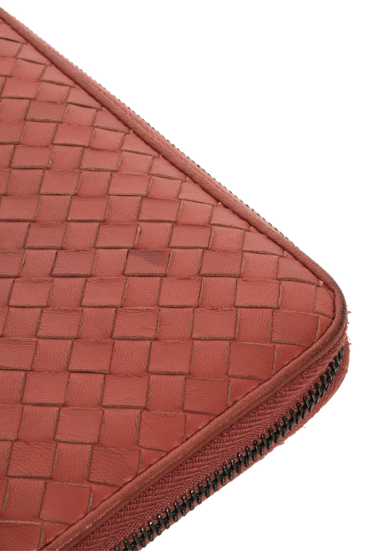 Bottega Veneta Continental Zip Intrecciato Wallet