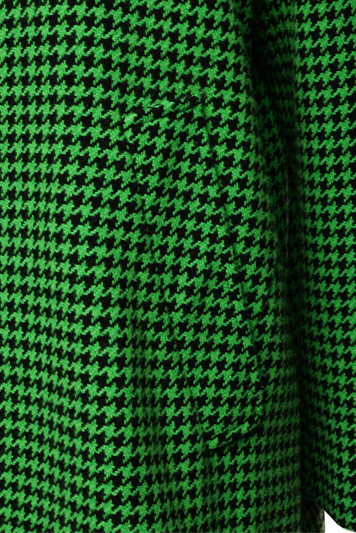 Balenciaga Size 34 2020 Wool Blend Houndstooth Print A-Line Jacket